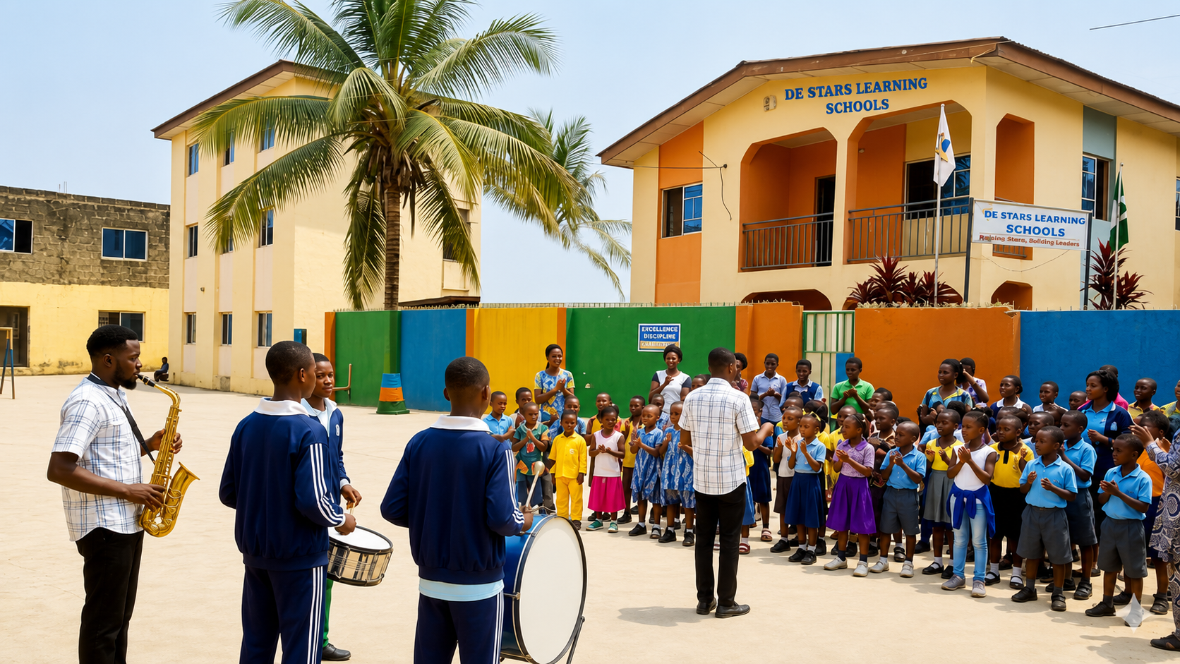 Students on the Assembly ground